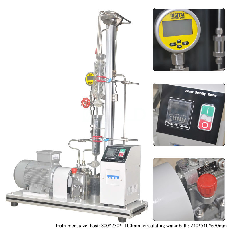 ASTM D6278 Testeur de stabilité de cisaillement de buse de carburant diesel pour les huiles de liquides contenant des polymères