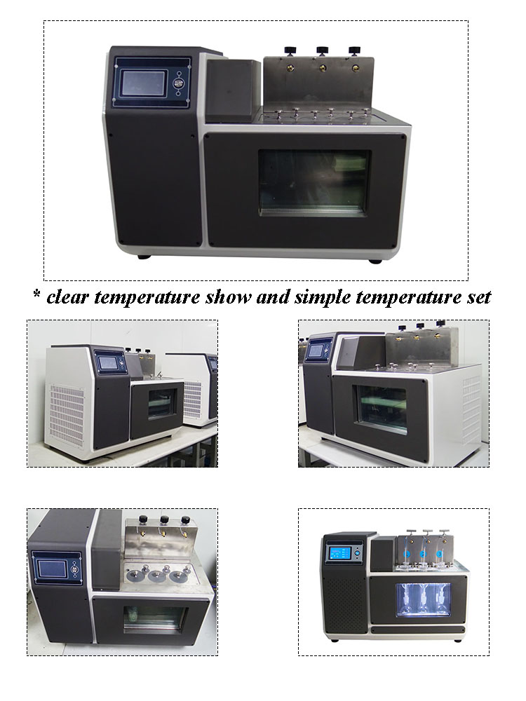 test de contenu de cire.