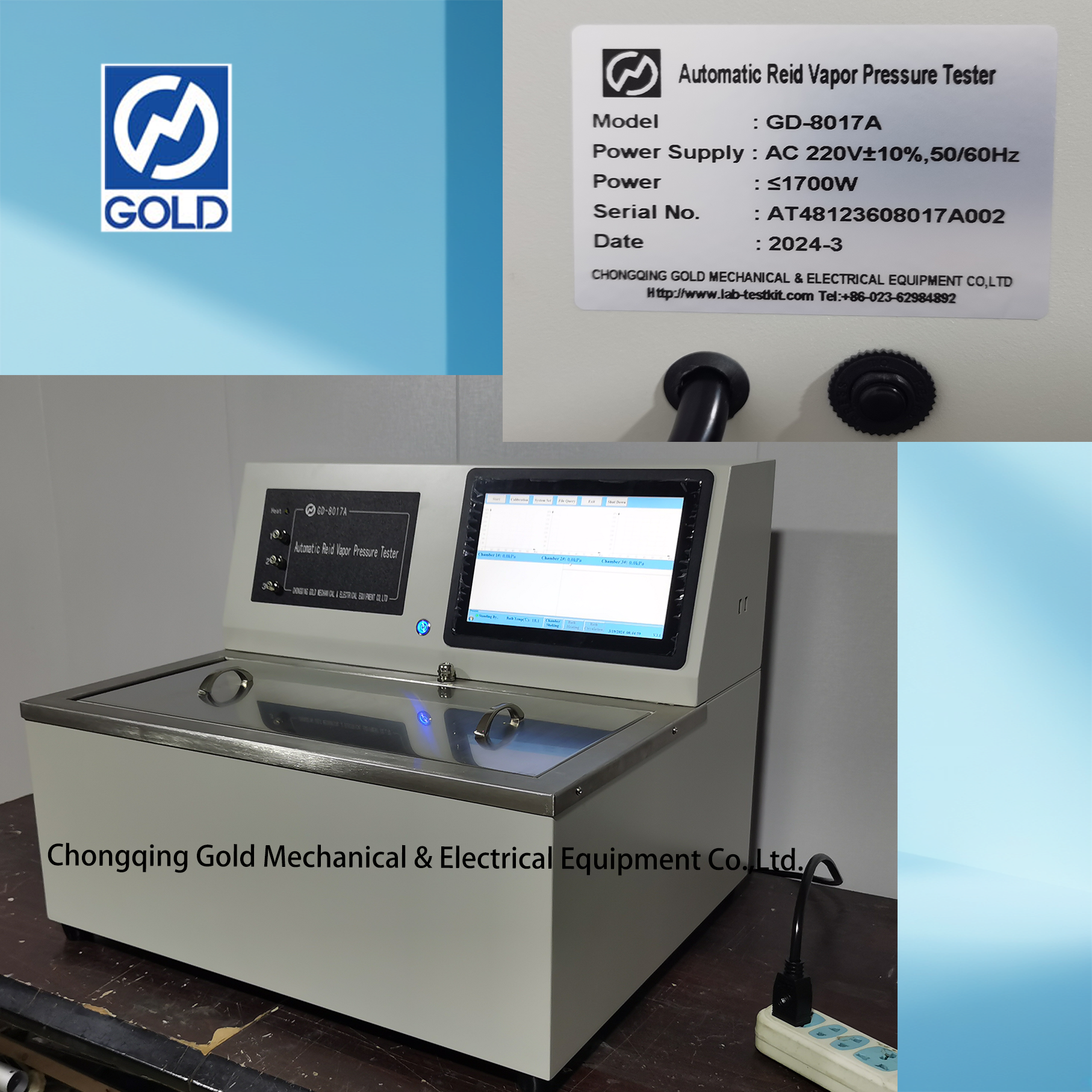 Testeur de pression de vapeur Reid satur&eacute; automatique - 3