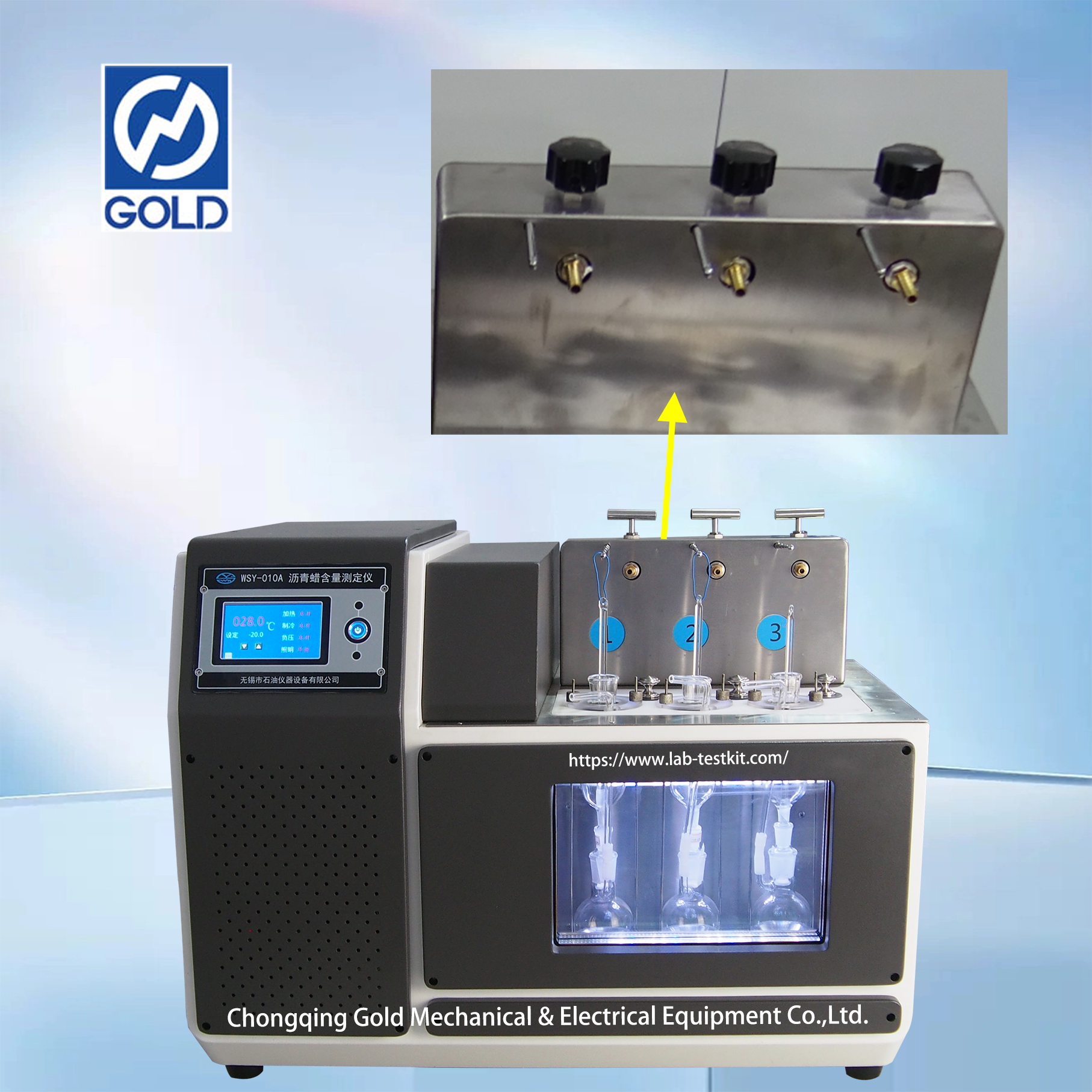 Machine de test de contenu de paraffine asphalte-5