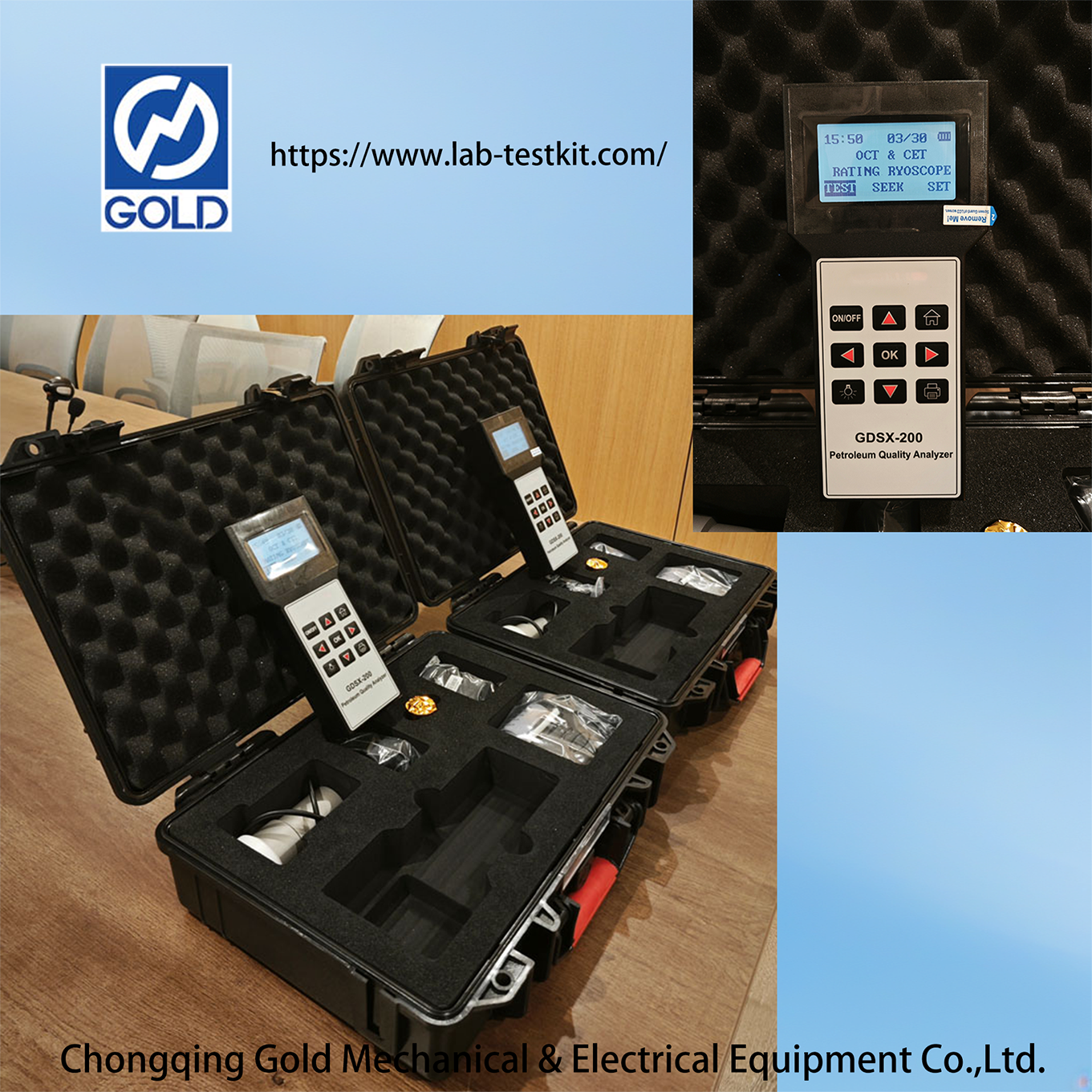 ASTM D2699 Numéro d'octane d'essence portable et analyseur de numéro de cétane diesel ASTM D4737