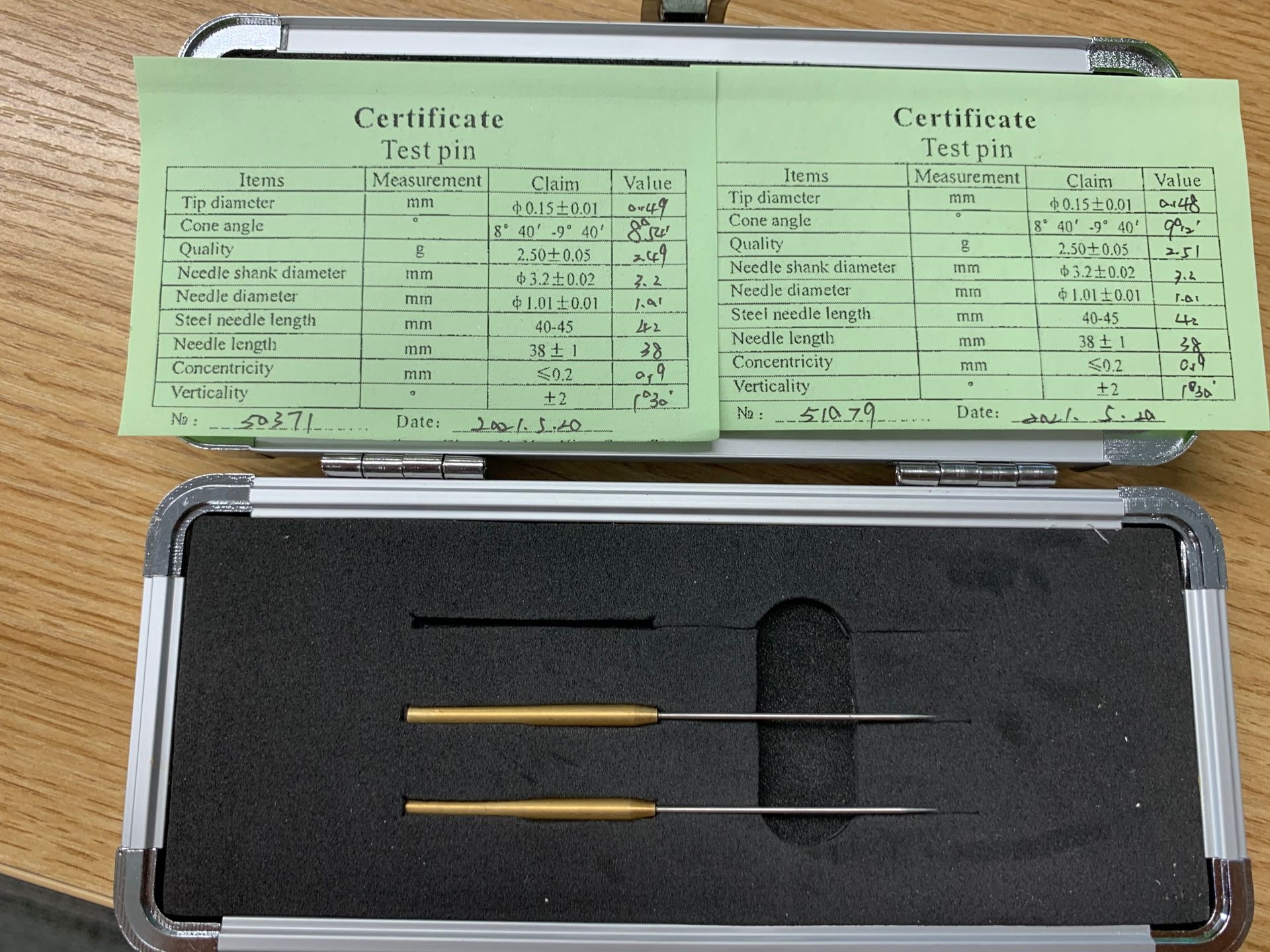 P&eacute;n&eacute;tration aiguille ASTM D5