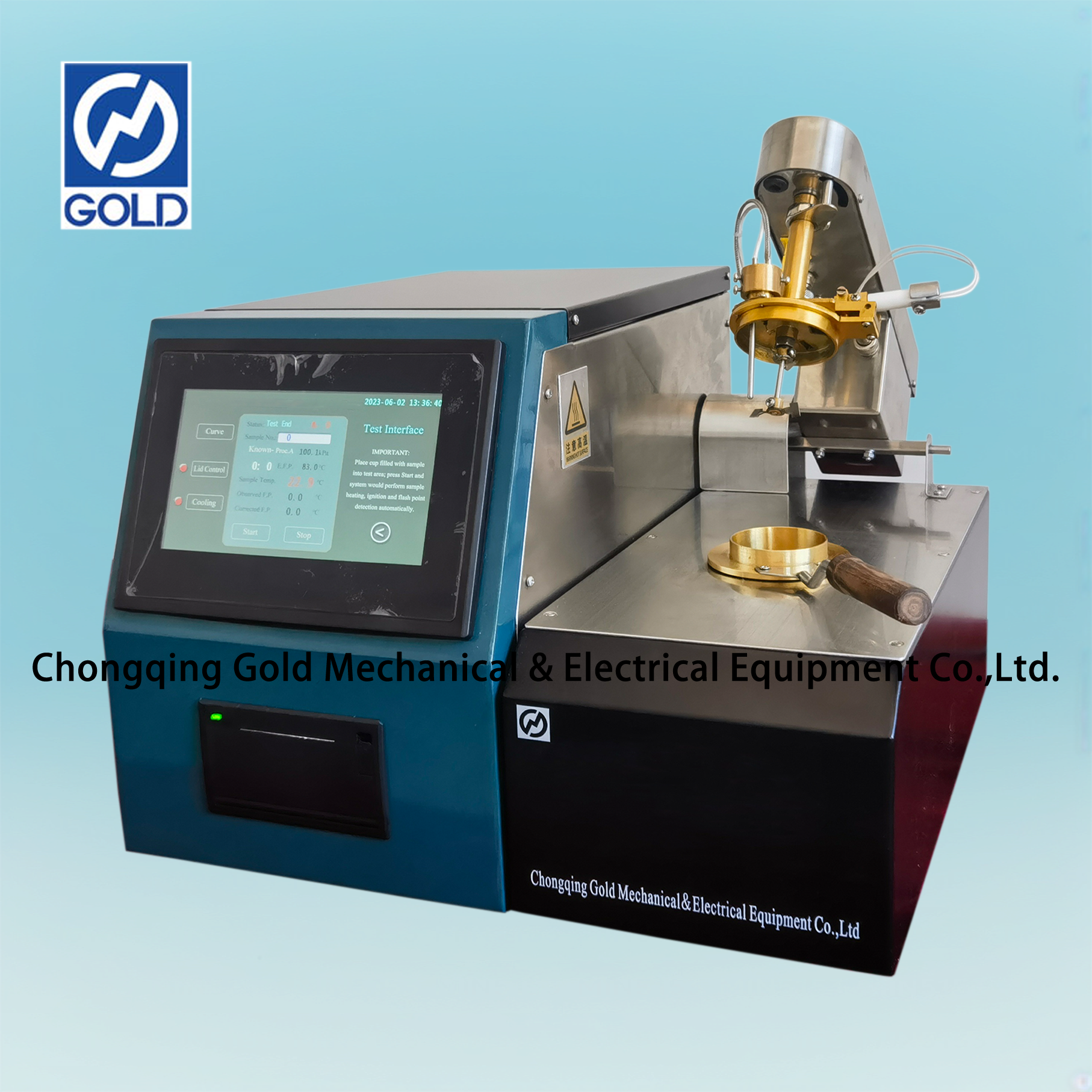 Testeur automatique de point d'éclair fermé ASTM D56 (méthode en coupelle fermée par étiquette)