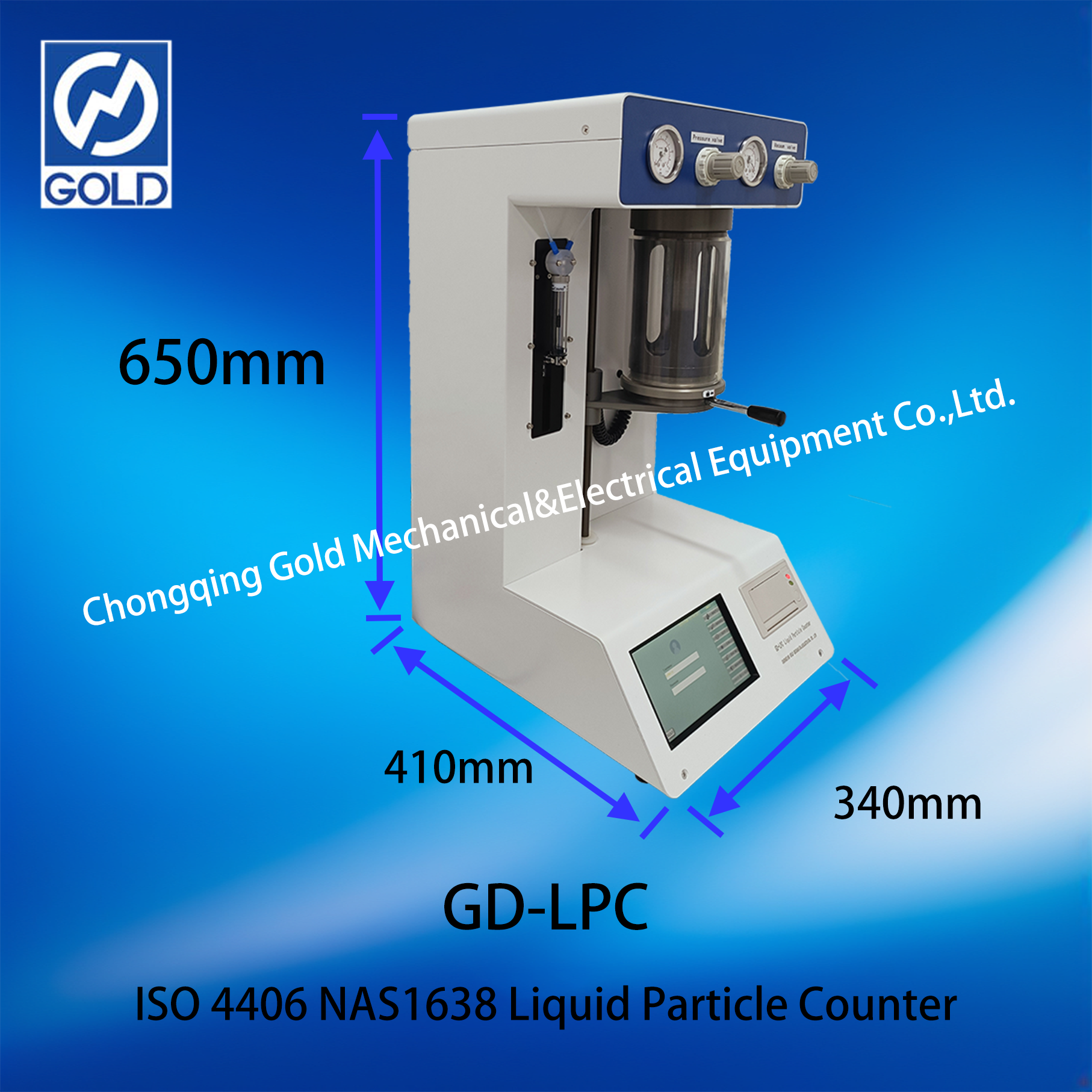 GD-LPC ISO 4406 NAS1638 COMPRESSION DE PARTICULES DE LIQUIDE