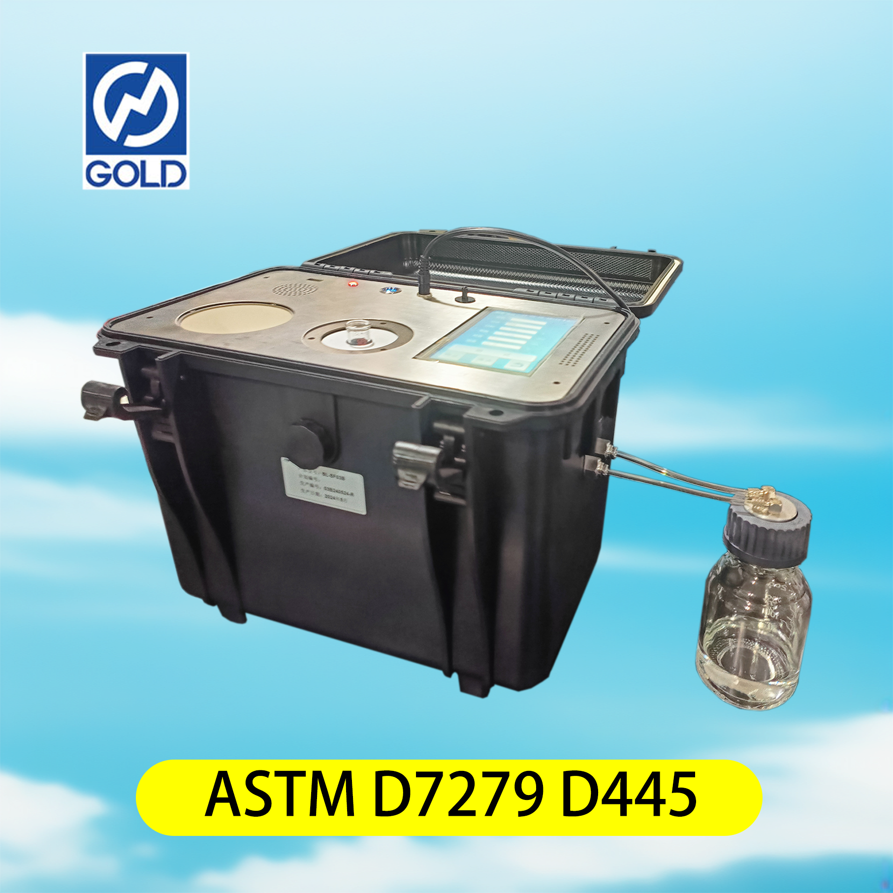 Testeur de viscosité cinématique rapide portable ASTM D7279 D445