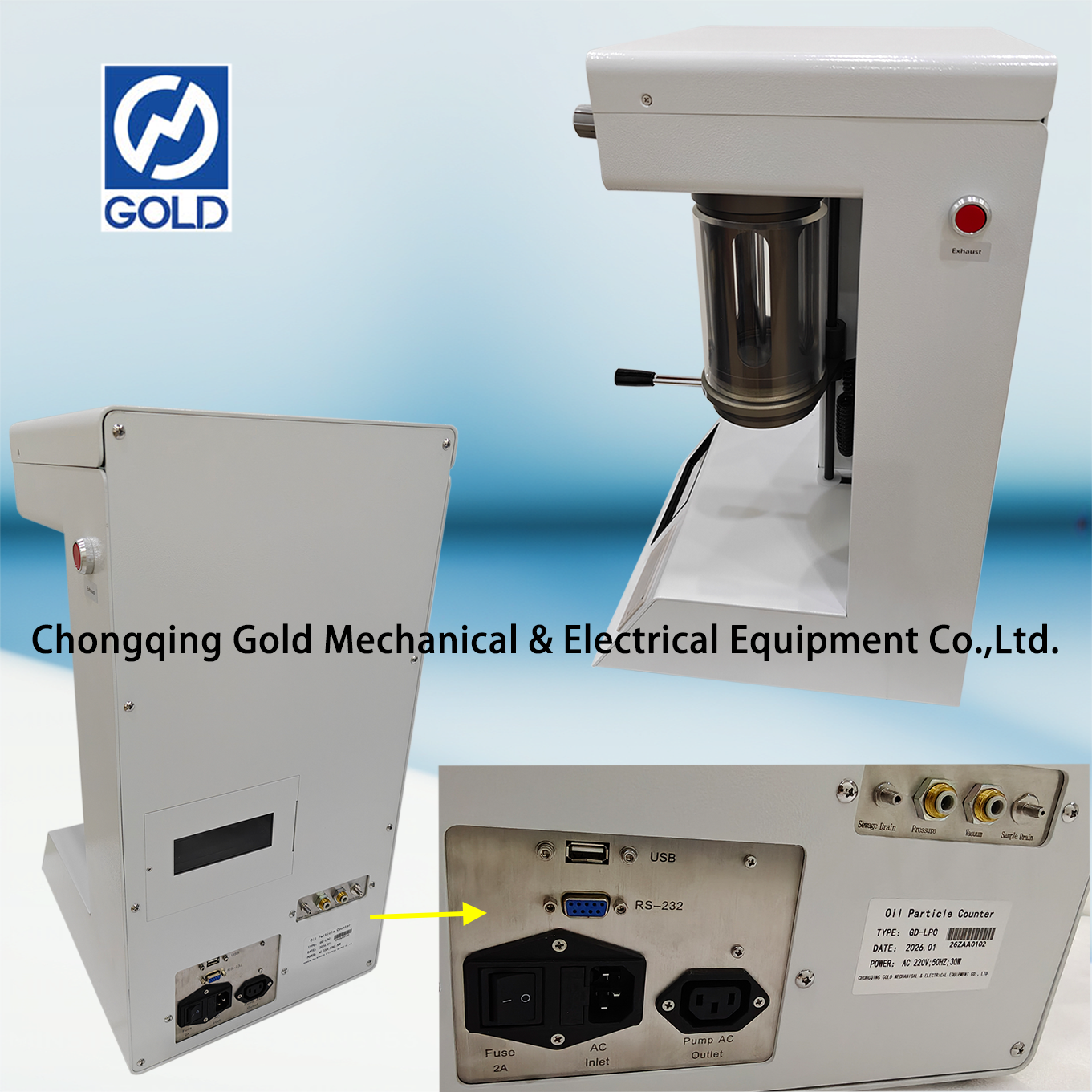 Compteur de particules liquides de bureau