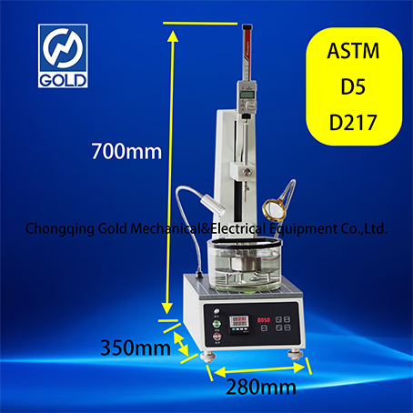 Pénétromètre automatique ASTM D5 Index de dureté de la machine à test d'asphalte