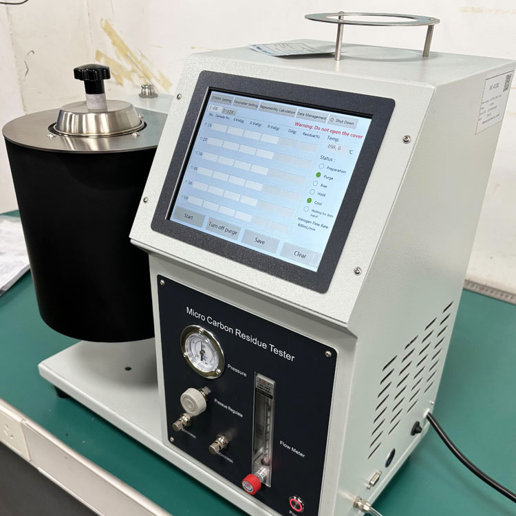 Testeur de résidus en carbone à écran tactile (microméthode) pour les produits de pétrole