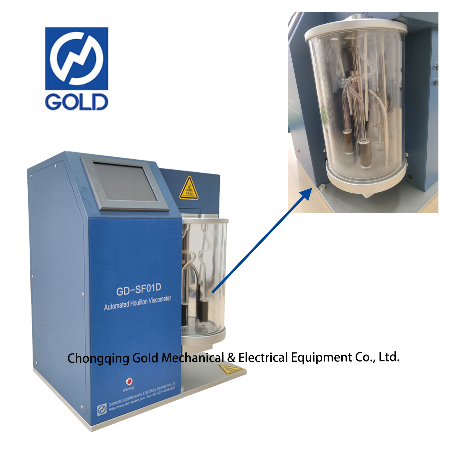 Houillon Kinematic Viscosit&eacute; Bath Tester pour l'huile liquide Petroleum