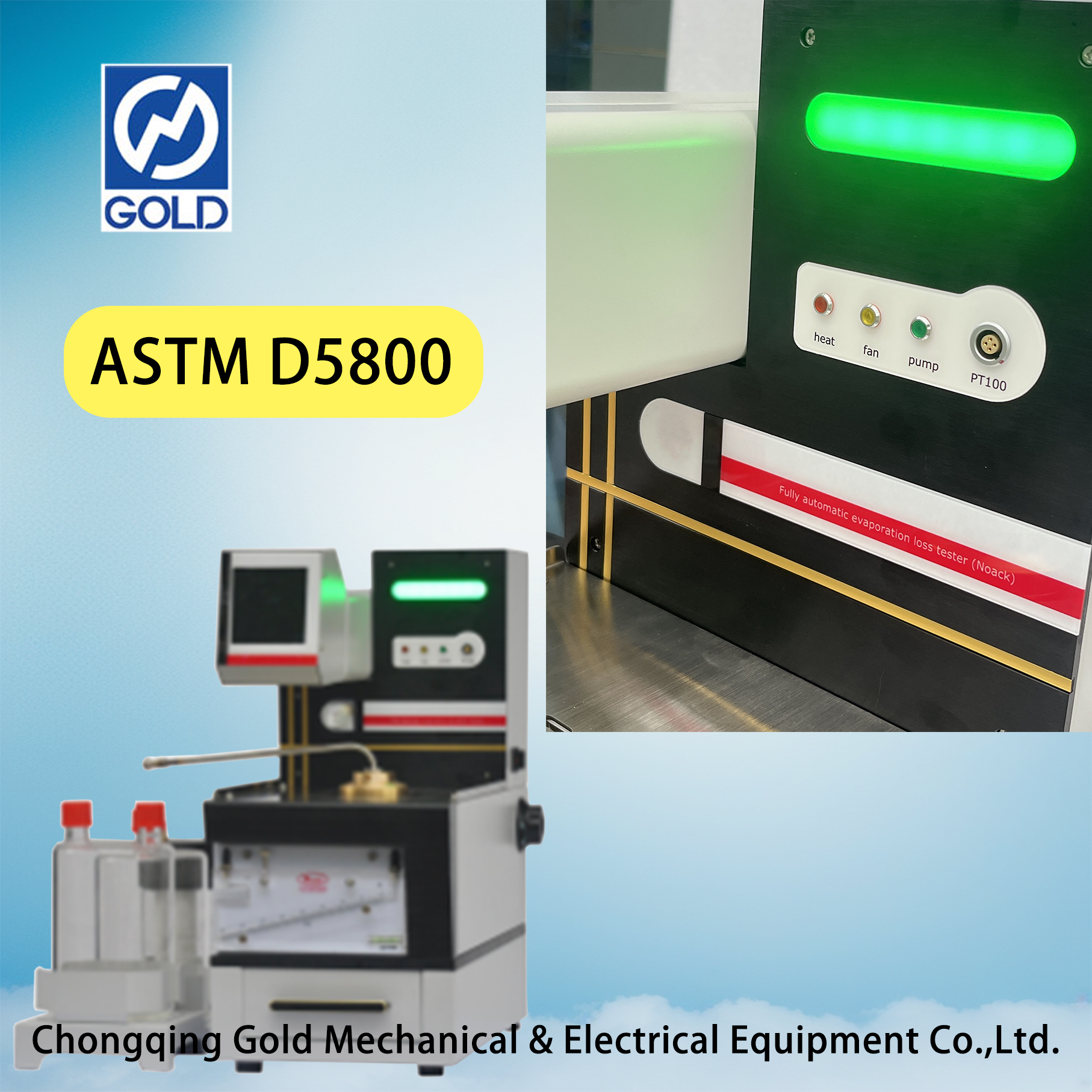 Testeur de perte d'&eacute;vaporation d'huile lubrifiante (m&eacute;thode NOack) - 2
