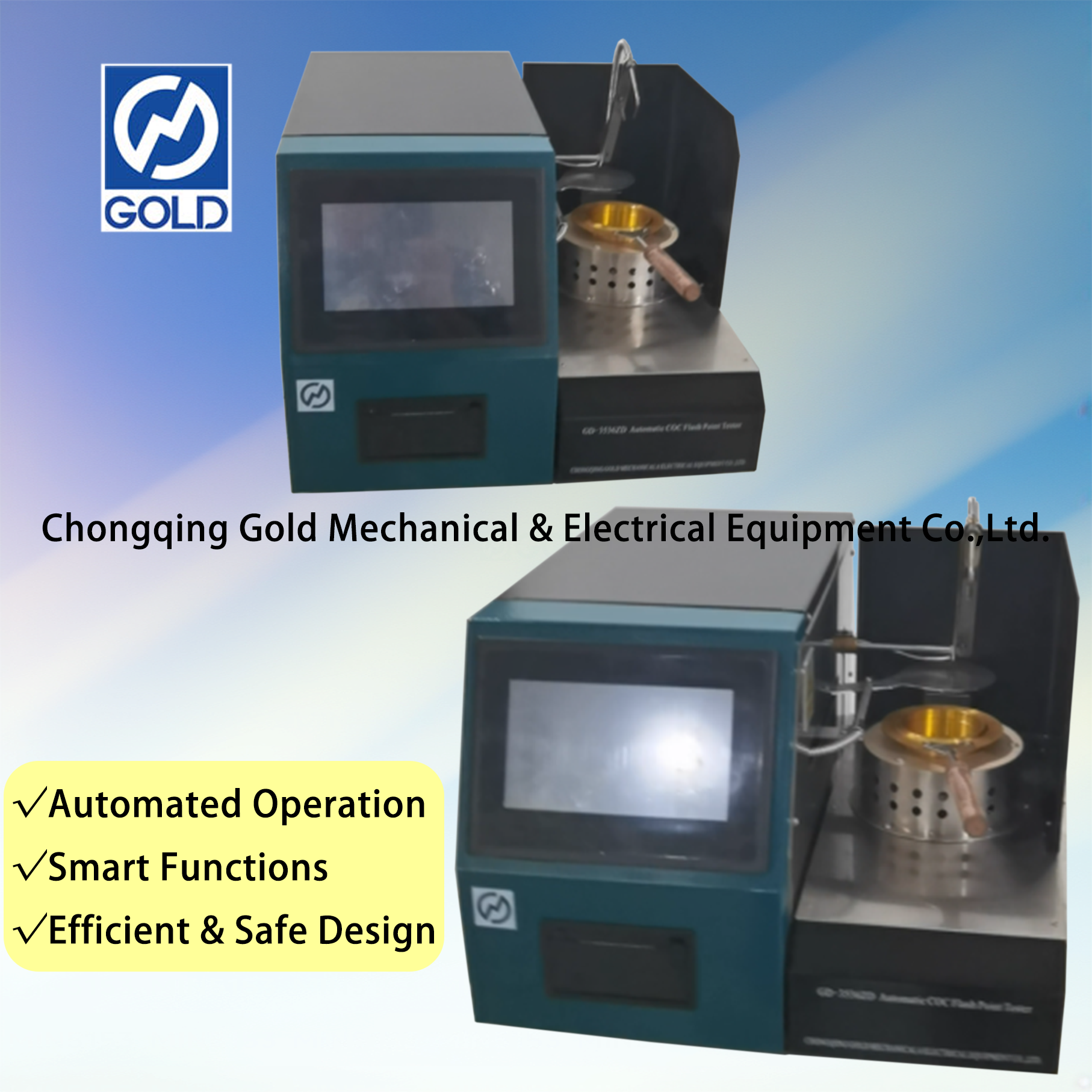 Testeur de point de flash COC automatique ASTM D92
