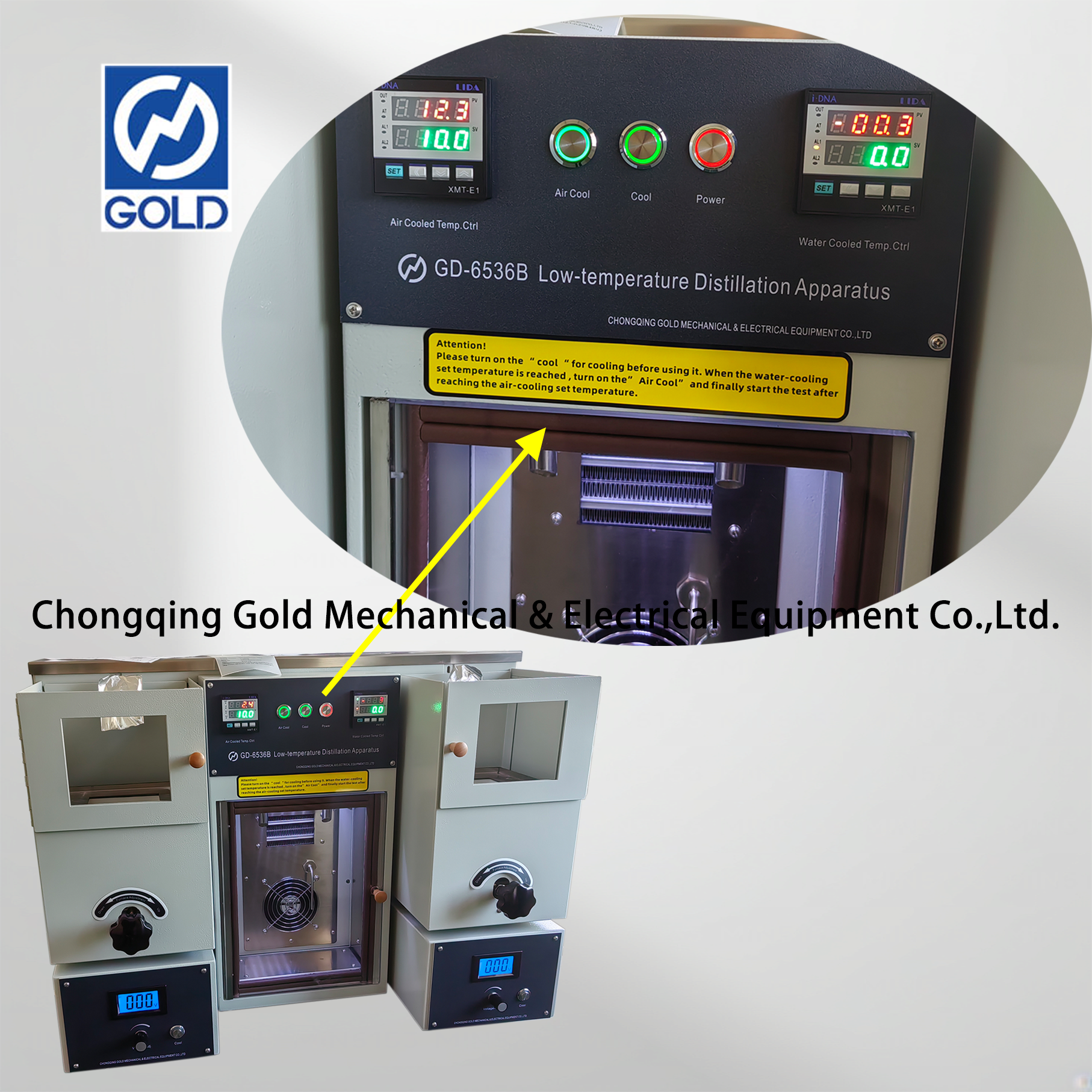 Testeur de distillation à double tube basse température ASTM D86