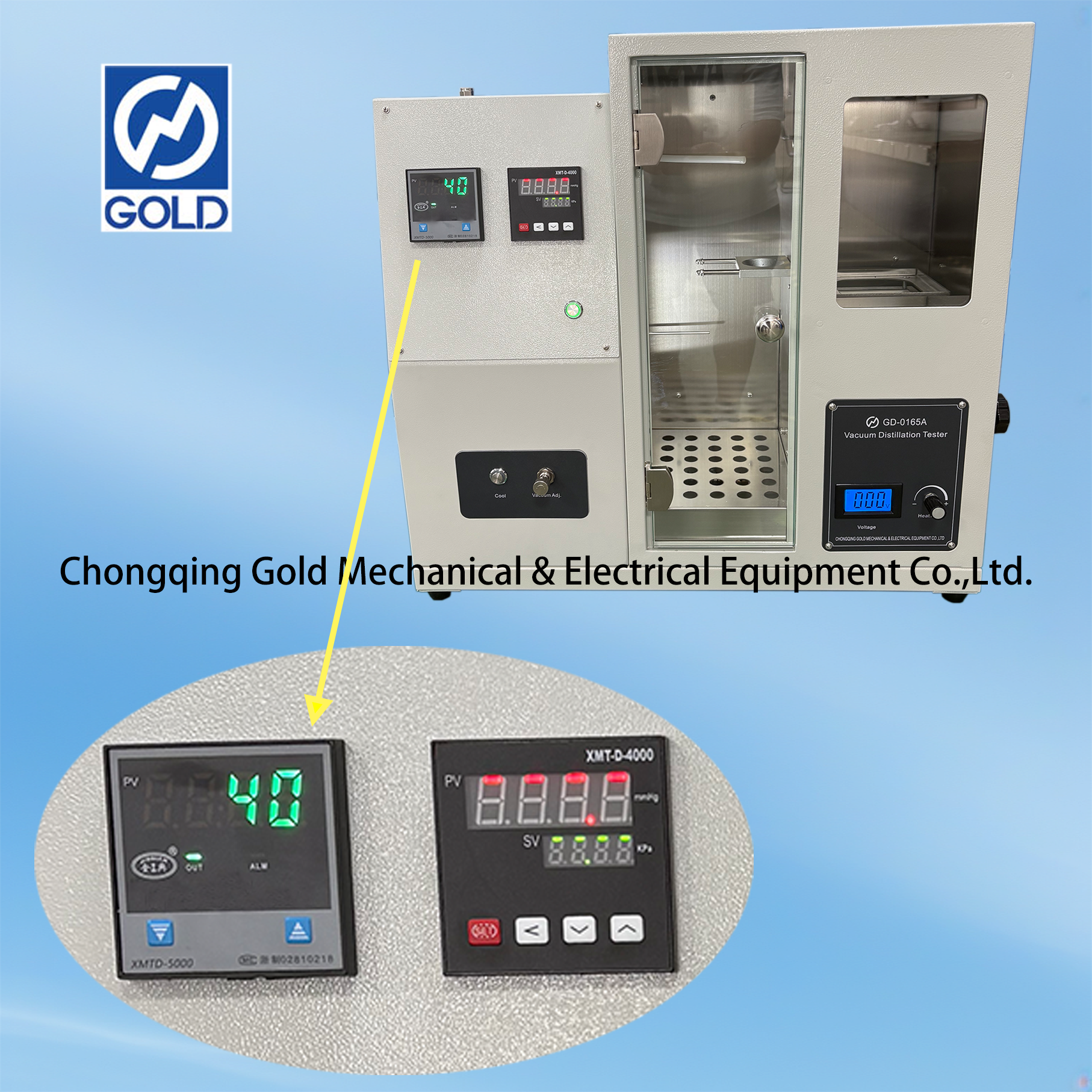 ASTM D1160 Distillation sous vide (affichage numérique)