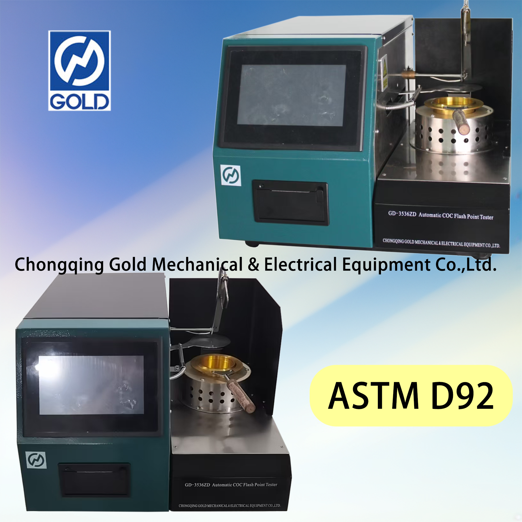 Testeur de point de flash COC automatique ASTM D92