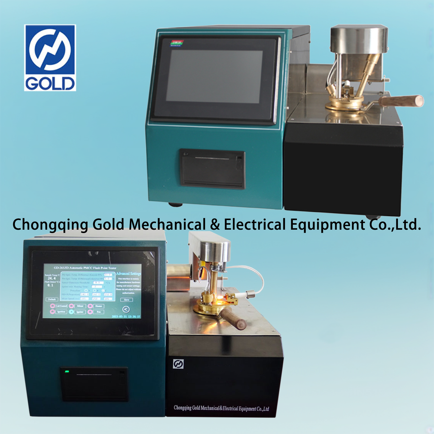 Testeur automatique de point d'éclair fermé ASTM D56 (méthode en coupelle fermée par étiquette)