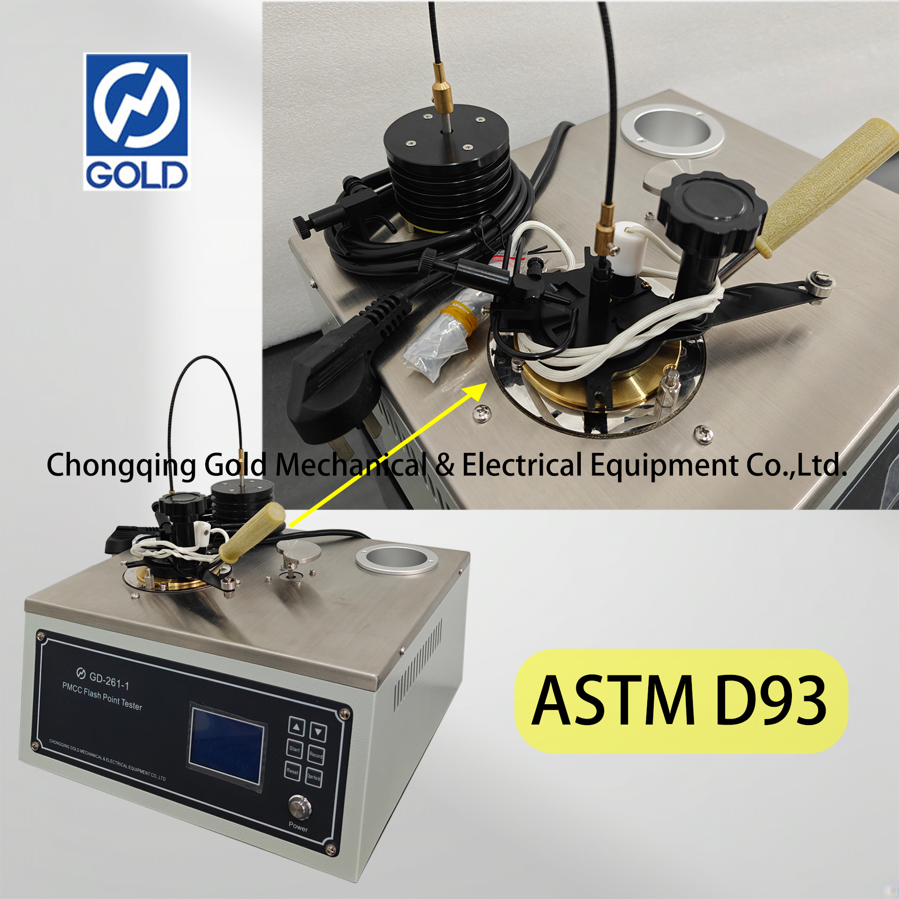 Testeur à coupelle fermée PMCC Pensky Martens ASTM D93